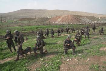 Des soldats de la Brigade commando de Tsahal participent /u00e0 un exercice d'entra/u00eenement /u00e0 grande /u00e9chelle en novembre 2018. (Arm/u00e9e isra/u00e9lienne)