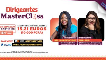 MasterClass live  du Vendredi 11 Septembre avec Amal HIHI, DG Shine Groupe , poids lourd du leadership