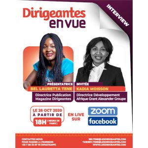 INTERVIEW EXCLUSIVE : Kadia MOISSON, Directrice Développement Afrique à Grant Alexander Groupe et  Fondatrice de la Maison Muller