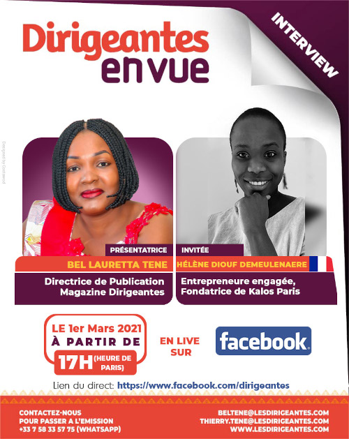 Interview exclusive Hélène DIOUF DEMEULENAERE,  Entrepreneure engagée, Fondatrice de Kalos Paris