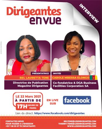 Interview exclusive Carole MBESSA ELONGO, Co-fondatrice & DGA de Business Facilities Corporation SA