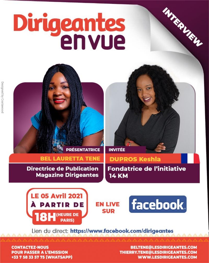 Interview exclusive Keshia DUPROS, Fondatrice de 14KM Initiative