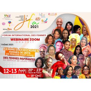 La Plateforme Mondiale des Femmes Entreprenantes (PLAMFE) organise un webinaire du 12 au 13 Août en hommage à la Journée Internationale de la Femme Africaine (JIFA)