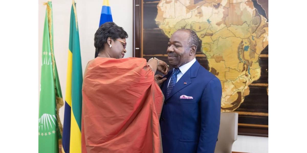 ONU Femmes décerne la distinction du HeforShe au Président du Gabon, Ali BONGO ONDIMBA