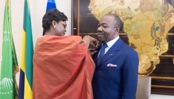 ONU Femmes décerne la distinction du HeforShe au Président du Gabon, Ali BONGO ONDIMBA