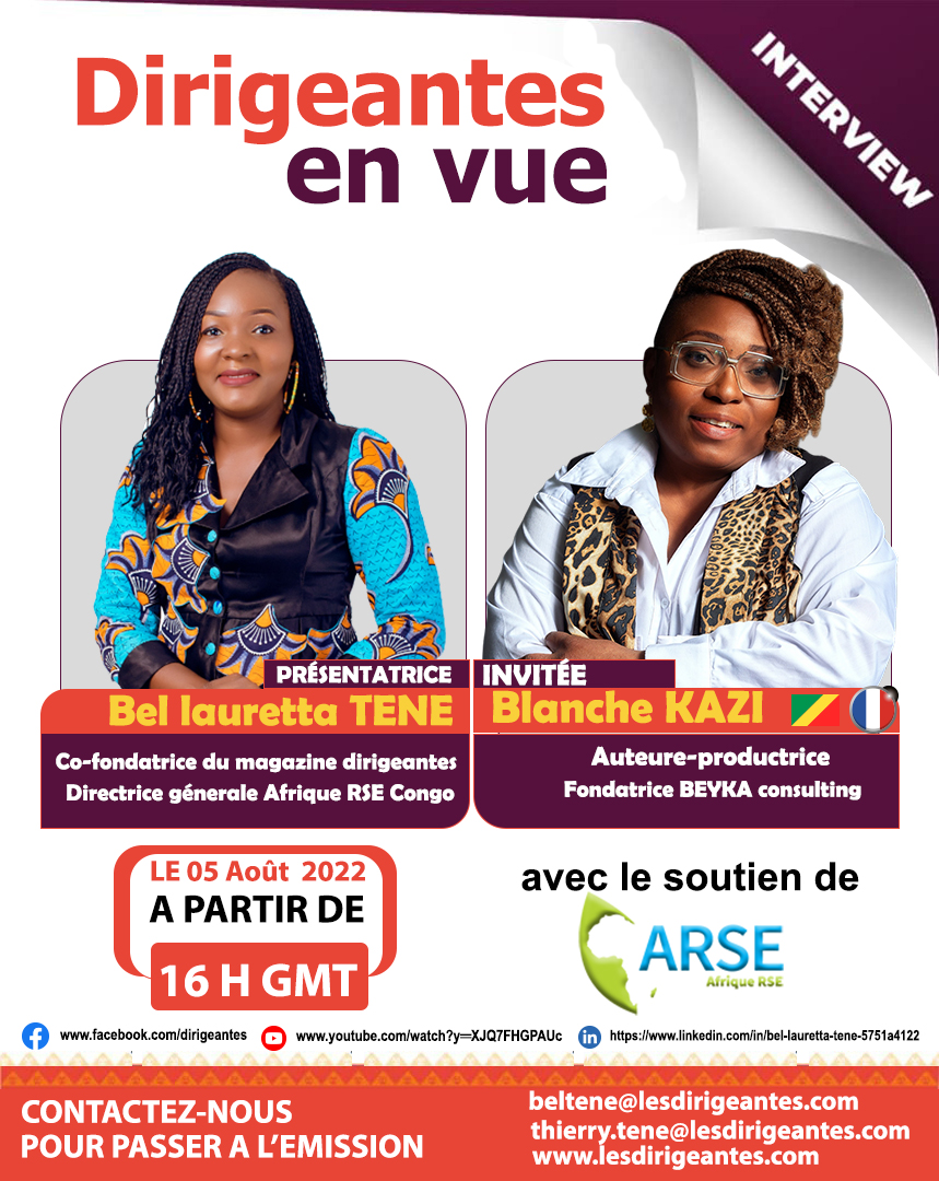 INTERVIEW : Blanche KAZI, Auteure, Productrice et Co-fondatrice de BAYKA Consulting.