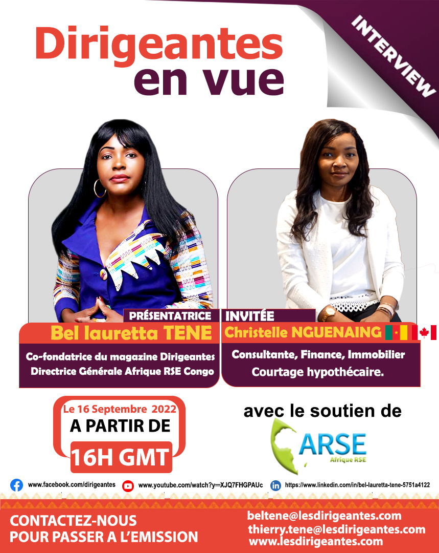 INTERVIEW : Christelle NGUENAING, Consultante en Finance, Immobilier et Courtage hypothécaire