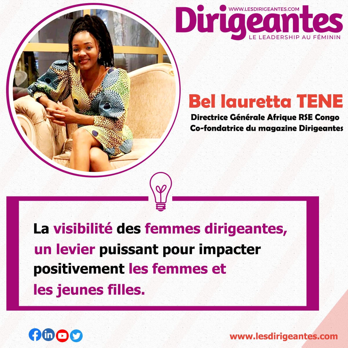  La visibilité des femmes dirigeantes, un levier puissant pour impacter positivement les femmes et les jeunes filles