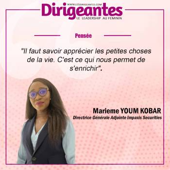 Marieme YOUM KOBAR, Directrice Générale Adjointe Impaxis Securities