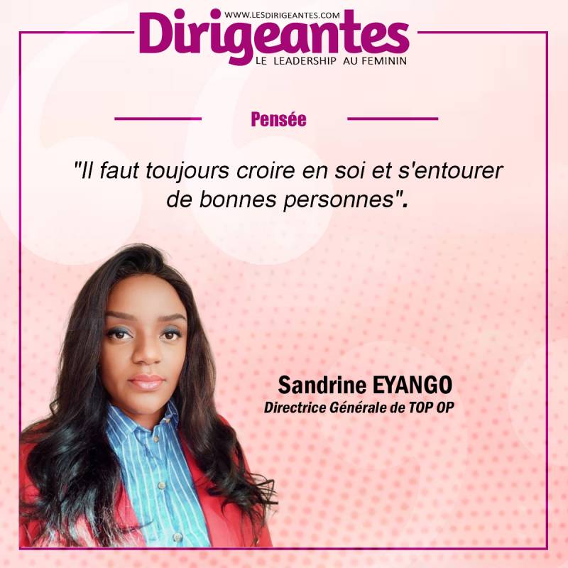 Sandrine EYANGO, Directrice Générale de TOP OP