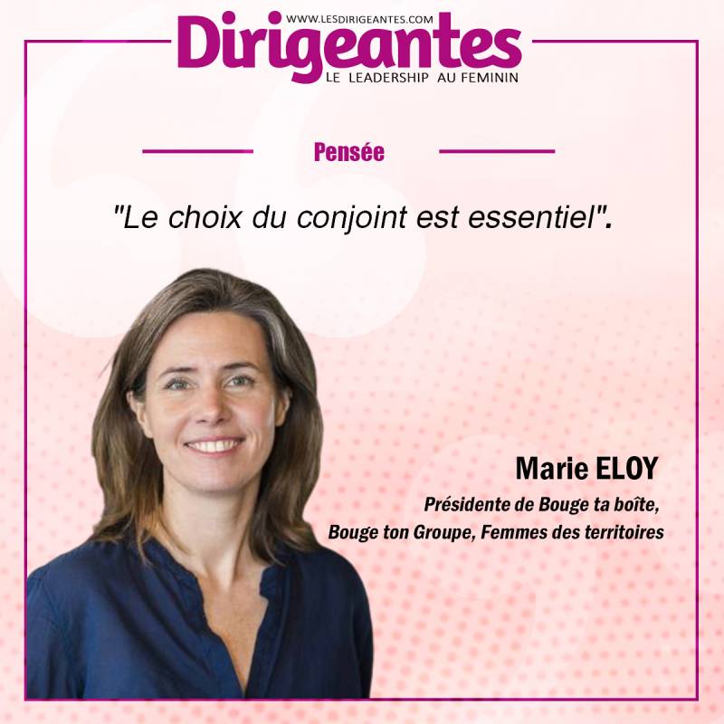 Marie ELOY, Présidente de Bouge ta boîte, Bouge ton Groupe, Femmes des territoires 