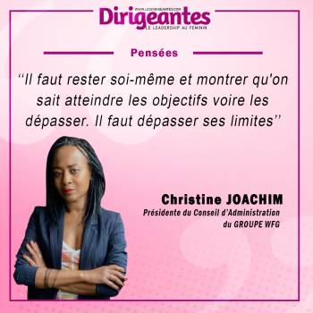 Christine JOACHIM, Présidente du Conseil d'Administration du GROUPE WEG