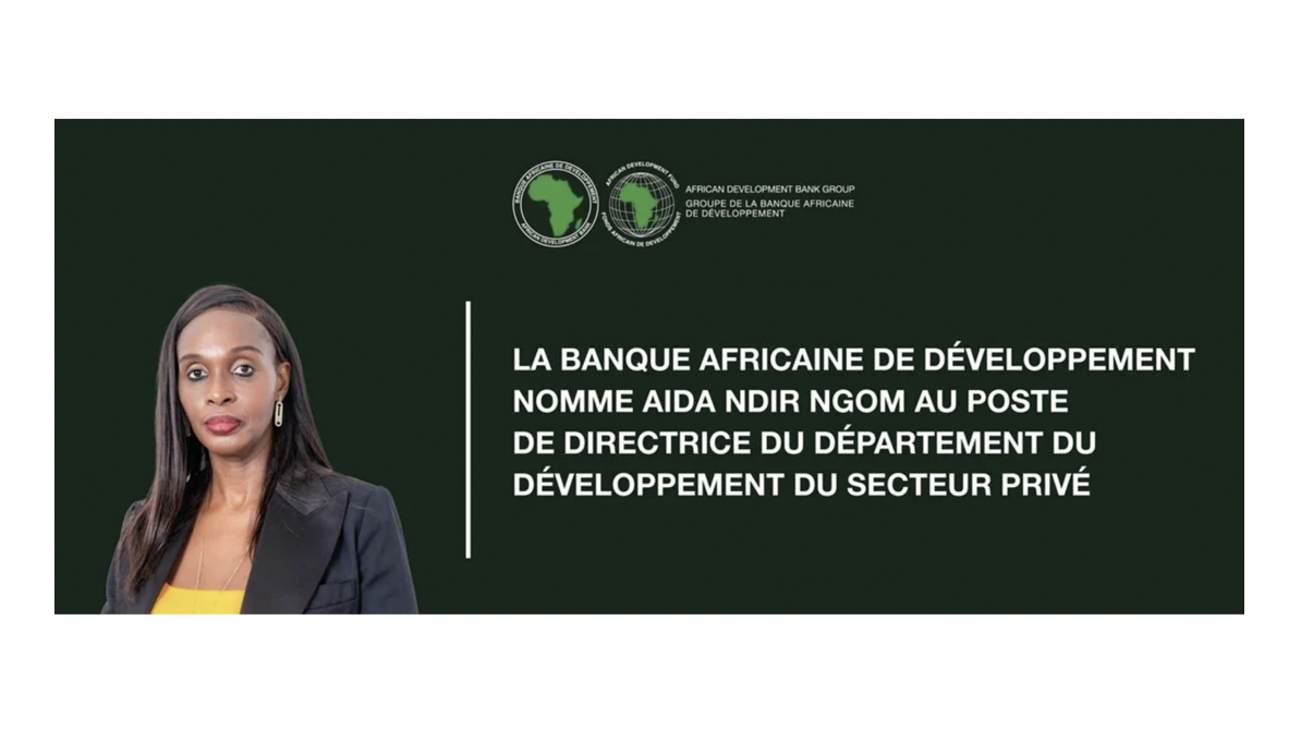  La Banque africaine de développement nomme Aida NDIR NGOM, Directrice du Département du développement du secteur privé