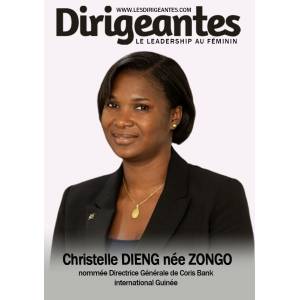 Christelle DIENG née ZONGO nommée  Directrice Générale de Coris Bank International Guinée