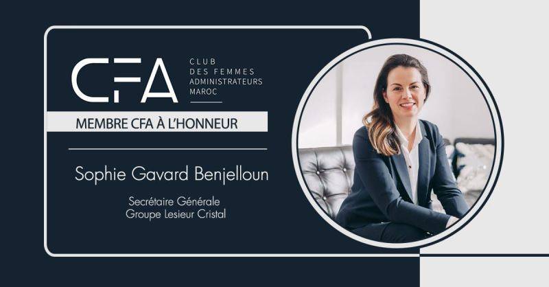 Sophie GAVARD BENJELLOUN  nommée  Secrétaire Générale du Groupe Lesieur Cristal