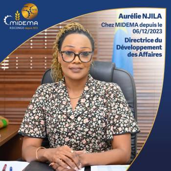 RDC: Aurélie NJILA nommée  Directrice du Développement des Affaires à la MIDEMA