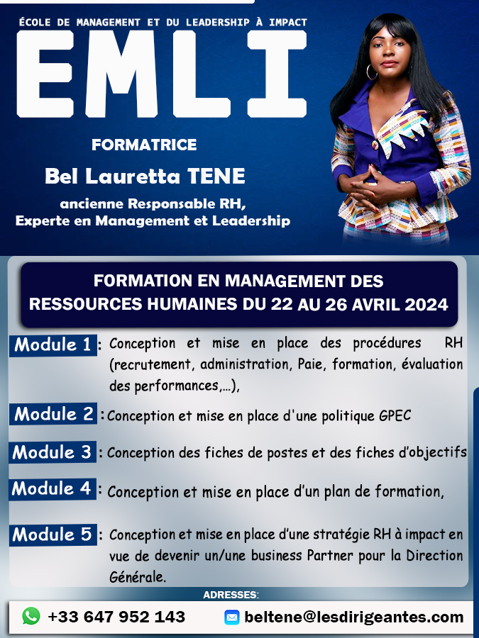 FORMATION EN MANAGEMENT DES RESSOURCES HUMAINES