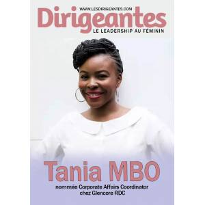 Tania MBO  nommée Corporate Affairs Coordinator chez GLENCORE RDC.