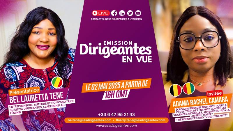 Interview exclusive d’Adama Rachel CAMARA, Auteure et Présidente de l'ONG voix d'enfants