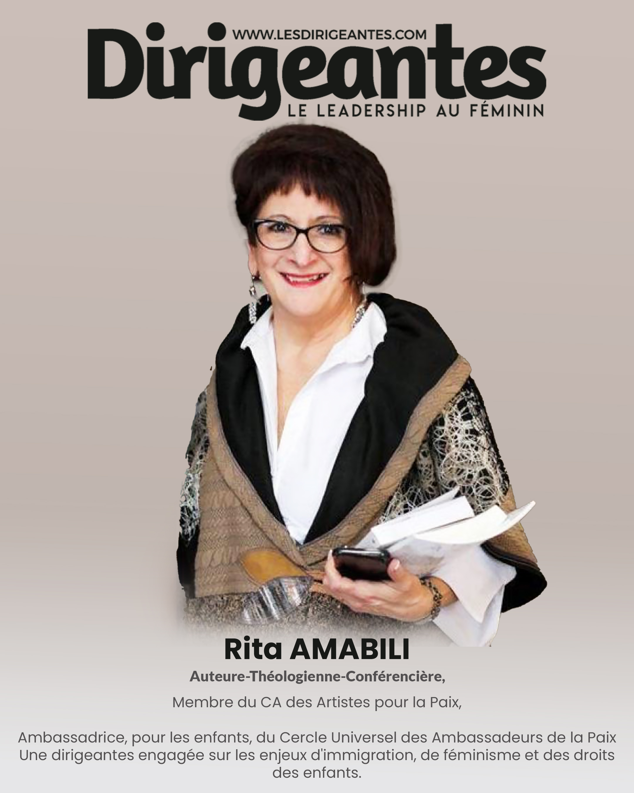 Rita GUINO, une dirigeante qui soigne les corps, éclaire les consciences et défend l’humanité Le mot qui résume une vie : Solidarité