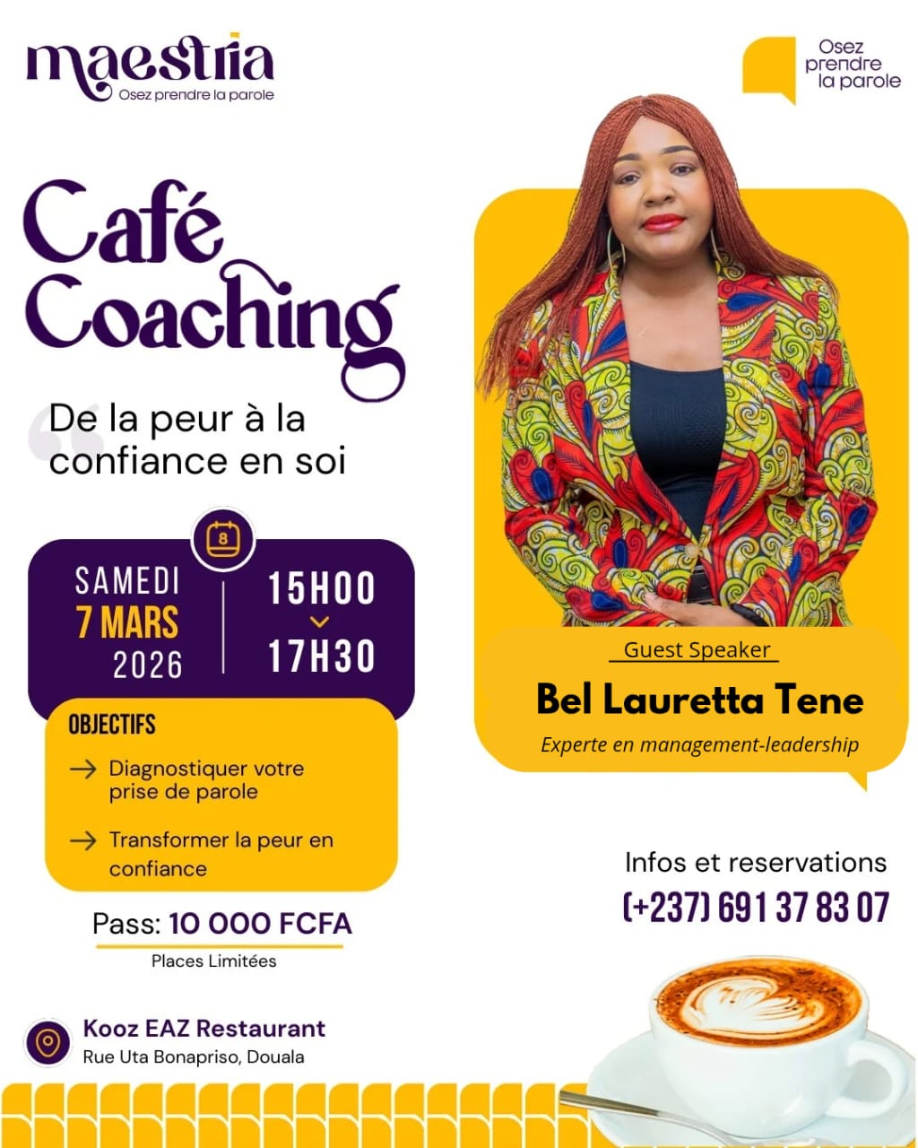 7 MARS, CAFÉ COACHING : De la peur à la confiance en soi