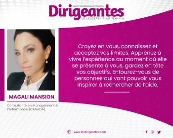Magali MANSION, Consultante en Management & Performance (CANADA)