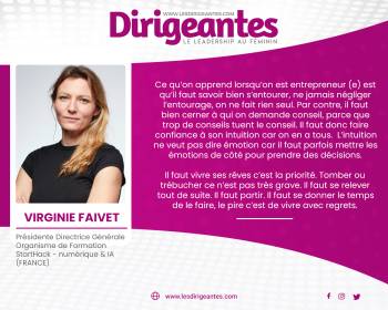 Virginie FAIVET, Présidente Directrice Générale Organisme de Formation StartHack - numérique & IA (FRANCE)