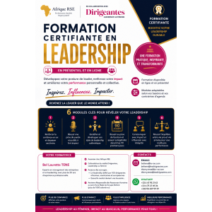  FORMATION CERTIFIANTE EN LEADERSHIP EN PRESENTIEL ET EN LIGNE 