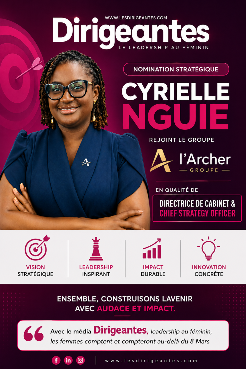 NOMINATION STRATÉGIQUE : Le Groupe L’Archer frappe fort avec l’arrivée de Cyrielle NGUIE à un poste clé 