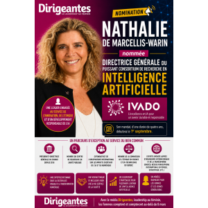 CANADA: Nathalie DE MARCELLIS-WARIN nommée Directrice Générale du puissant consortium de recherche en intelligence artificielle