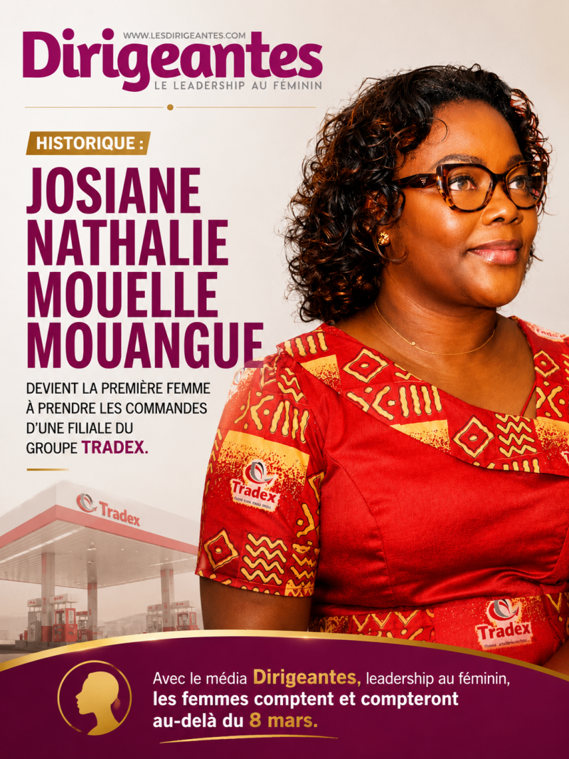 HISTORIQUE : JOSIANE NATHALIE MOUELLE MOUANGUE DEVIENT LA PREMIÈRE FEMME À PRENDRE LES COMMANDES D’UNE FILIALE DU GROUPE TRADEX  