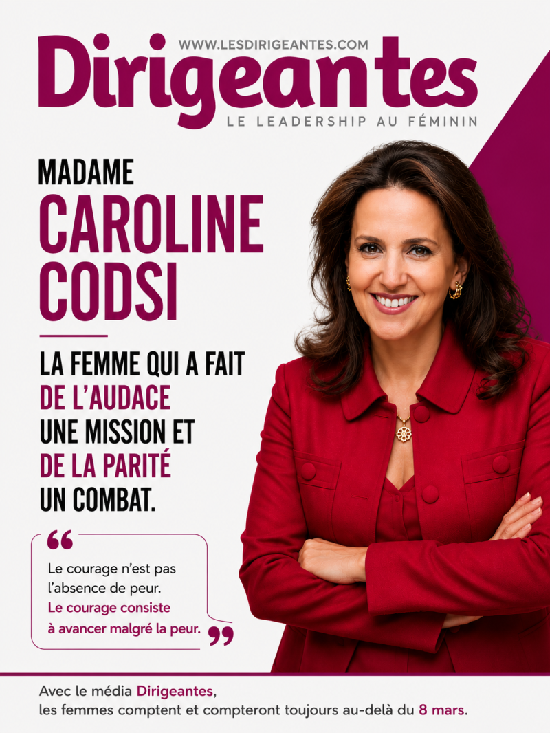 MADAME CAROLINE CODSI : LA FEMME QUI A FAIT DE L'AUDACE UNE MISSION ET DE LA PARITÉ UN COMBAT