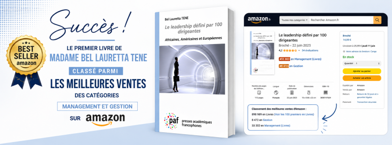 DE LA RÉSILIENCE AU SUCCÈS : TROIS ANS APRÈS SA PARUTION, LE PREMIER LIVRE DE MADAME BEL LAURETTA TENE DEVIENT BEST-SELLER SUR AMAZON