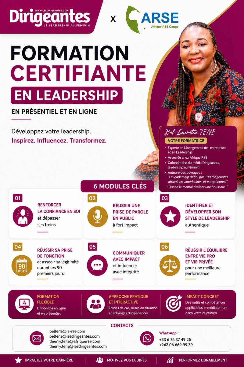  FORMATION CERTIFIANTE EN LEADERSHIP ( PRESENTIEL ET EN LIGNE)