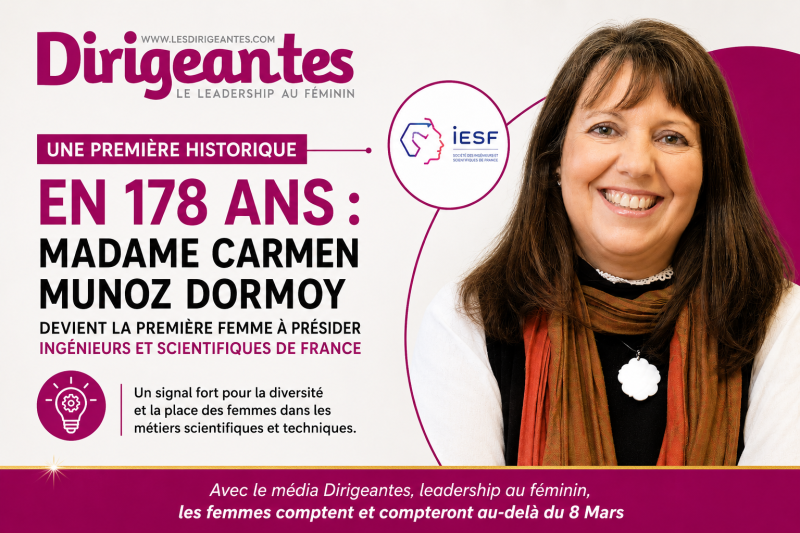 Une première historique en 178 ans : Madame Carmen MUNOZ DORMOY devient la première femme à présider Ingénieurs et Scientifiques de France