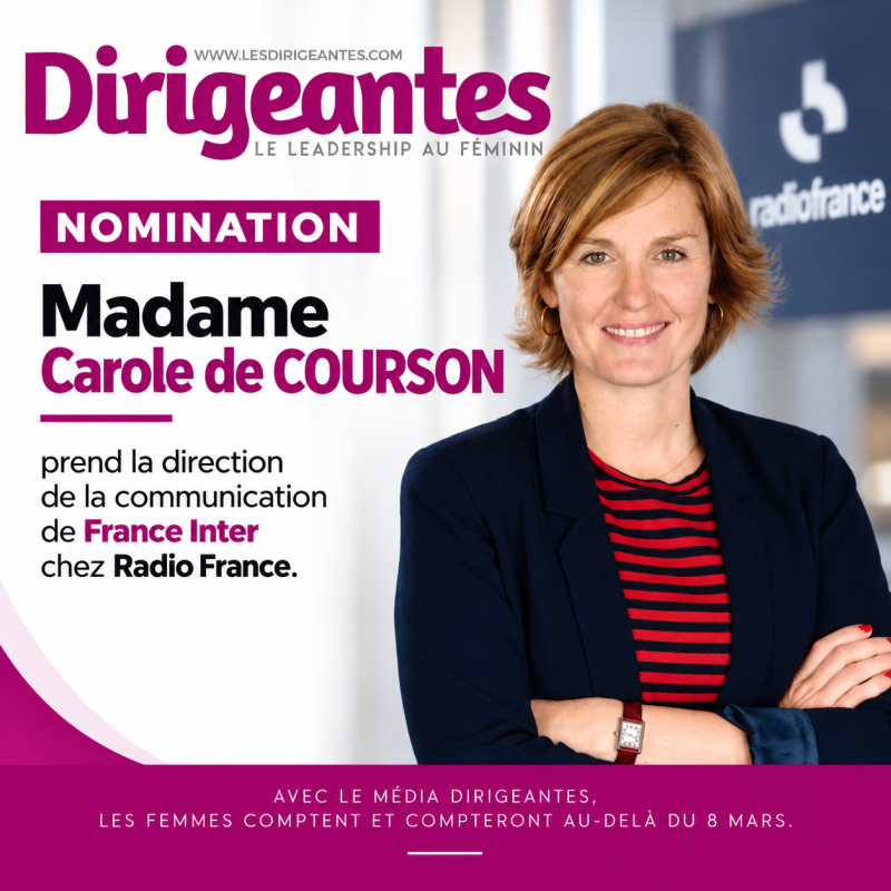 NOMINATION : Madame Carole de COURSON prend la direction de la communication de France Inter