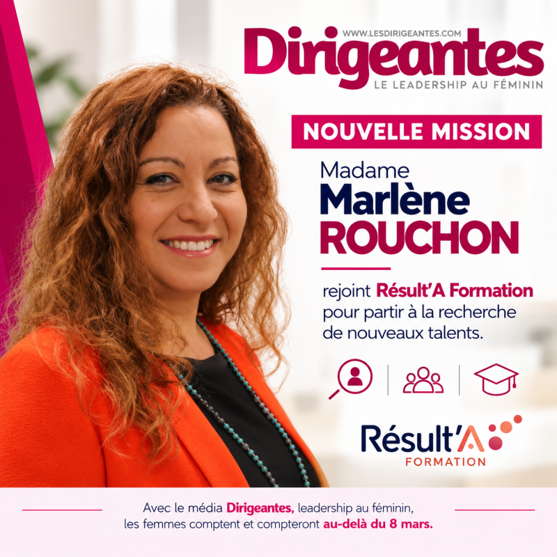 NOUVELLE MISSION : Madame Marlène ROUCHON rejoint Résult’A Formation pour partir à la recherche de nouveaux talents